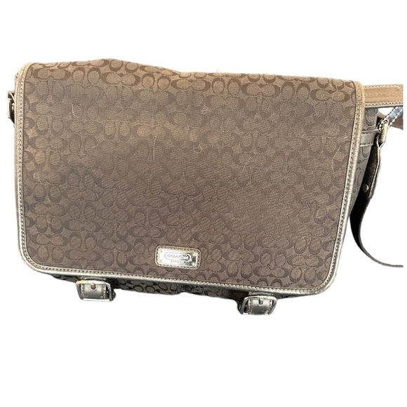 Coach Crossbody Messenger Bag Signature Jacquard Black - Picture 3 of 9